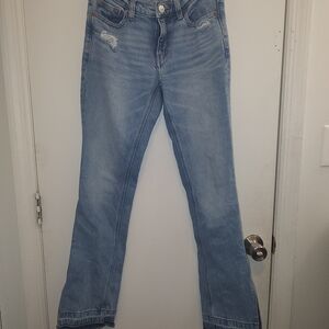 American Eagle Outfitters Light Blue Bell Bottom Jeans